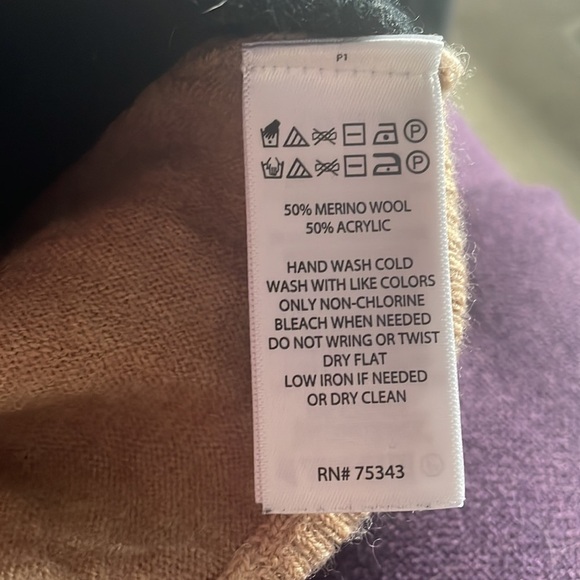 Rachel Zoe Women’s Wool Sweater XS black/beige - Picture 5 of 5